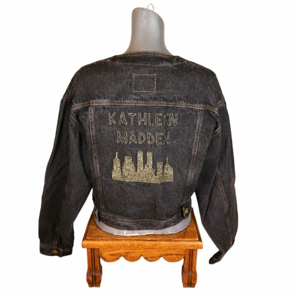 90's Kathleen Madden Black Jean Jacket - Image 5