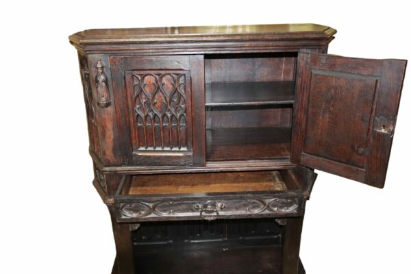 Gothic Style Sideboard Circa 1870s - Image 7