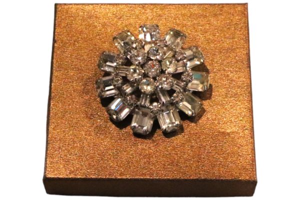 Vintage Signed Weiss Rhinestone Brooch