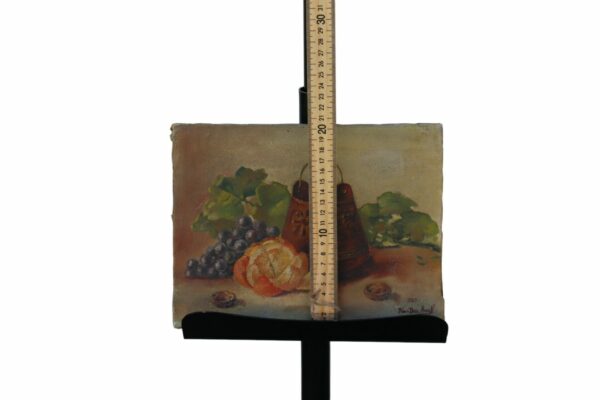 Antique Signed With Year Still Life Oil Painting On Canvas - Image 3