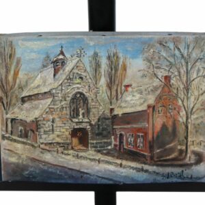 Vintage Signed With Year Still Life Oil Painting On Canvas