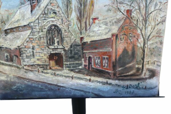 Vintage Signed With Year Still Life Oil Painting On Canvas - Image 2
