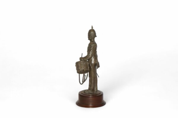 Cold-Cast Bronze Resin of a Military Figure with a Drum by Peter Hicks - Image 3