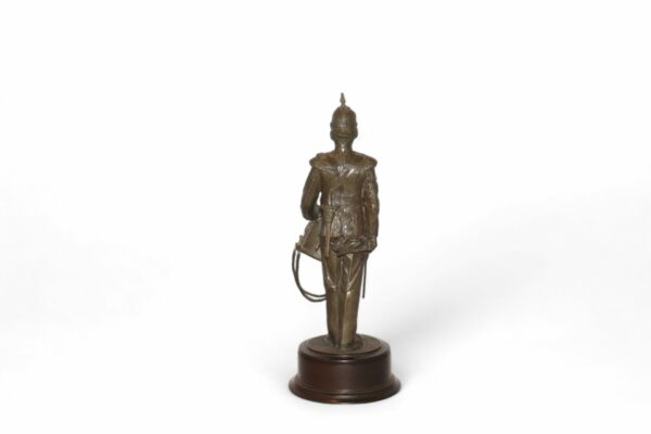 Cold-Cast Bronze Resin of a Military Figure with a Drum by Peter Hicks - Image 4