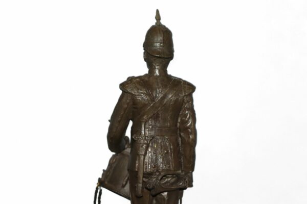 Cold-Cast Bronze Resin of a Military Figure with a Drum by Peter Hicks - Image 7