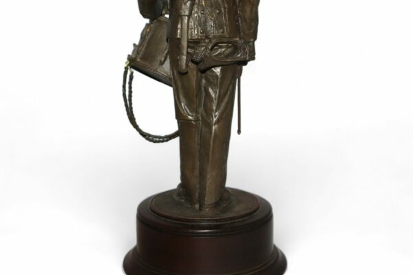 Cold-Cast Bronze Resin of a Military Figure with a Drum by Peter Hicks - Image 8