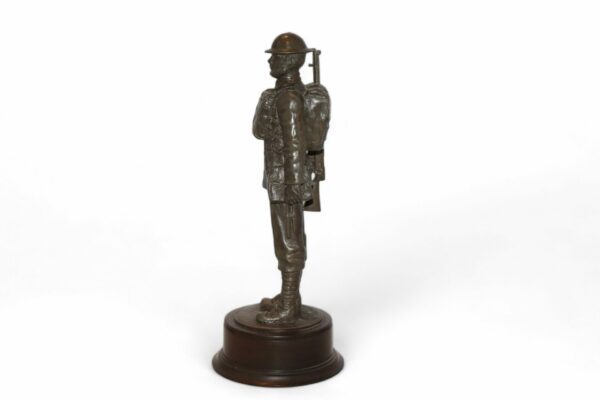 Cold Cast Bronze Resin of a WW1 British Soldier by Peter Hicks - Image 3