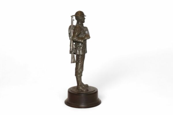 Cold Cast Bronze Resin of a WW1 British Soldier by Peter Hicks - Image 5
