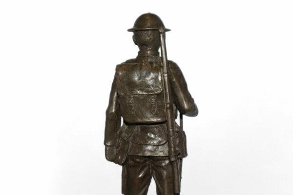 Cold Cast Bronze Resin of a WW1 British Soldier by Peter Hicks - Image 8