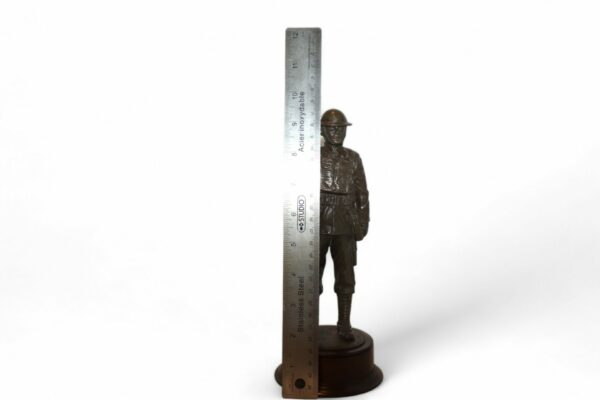 Cold Cast Bronze Resin of a WW1 British Soldier by Peter Hicks - Image 11