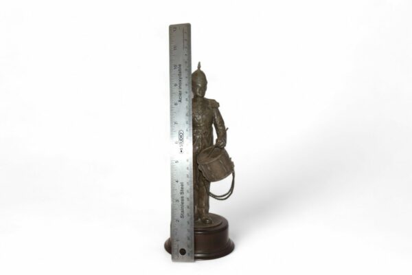 Cold-Cast Bronze Resin of a Military Figure with a Drum by Peter Hicks - Image 9