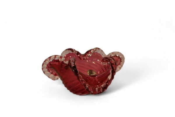 60s Chalet Cranberry Glass Bowl - Image 2