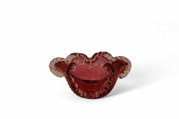 60s Chalet Cranberry Glass Bowl