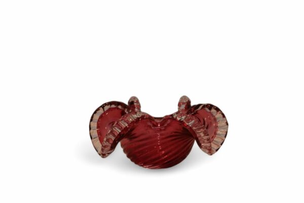 60s Chalet Cranberry Glass Bowl - Image 6