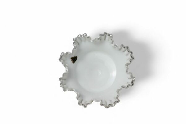 Vintage Fenton Silver Crest Milk Glass - Image 5