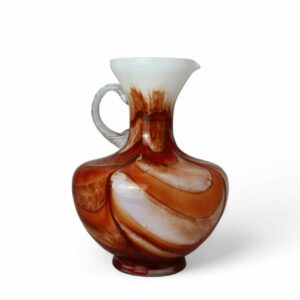 1970s Carlo Moretti Opaline Art Glass Jug