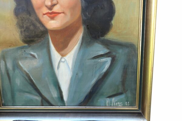 Vintage Oil Painting On Canvas - Image 4