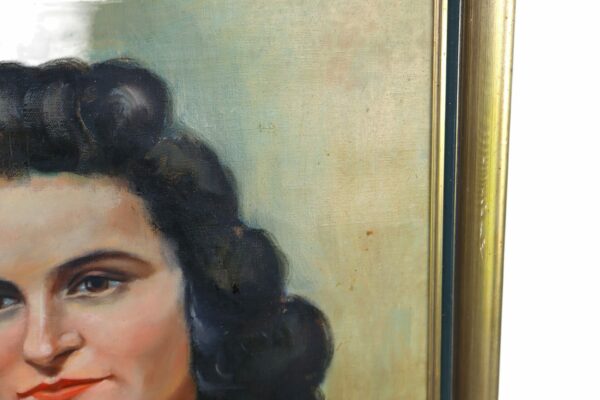Vintage Oil Painting On Canvas - Image 5