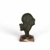 Art Deco Bronze Female Bust on a Marble Base - Image 3