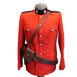 Original 1970s Royal Canadian Mounted Police R.C.M.P Red Serge Uniform with Holster and Handcuff Pouch