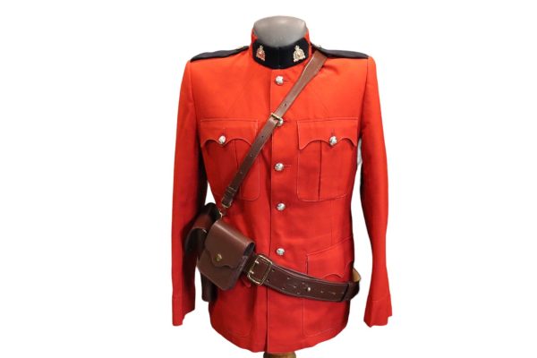 Original 1970s Royal Canadian Mounted Police R.C.M.P Red Serge Uniform with Holster and Handcuff Pouch