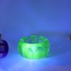 Antique Green Uranium Glass Salt Dish - Image 2