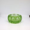Antique Green Uranium Glass Salt Dish