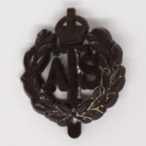 WW2 ATS Woman's Bakelite Cap Badge