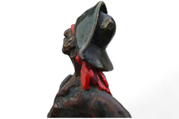 Vintage Pompeian Bronze Sculpture of a Pirate Signed by Paul Herzel - Image 9