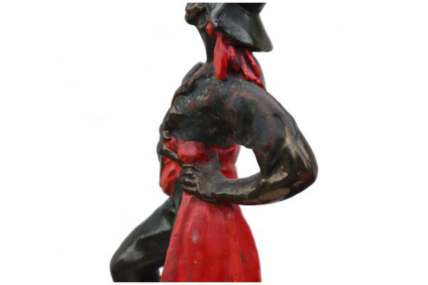 Vintage Pompeian Bronze Sculpture of a Pirate Signed by Paul Herzel - Image 10