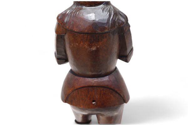 Antique Hand Carved Wooden Statue of a Knight - Image 10