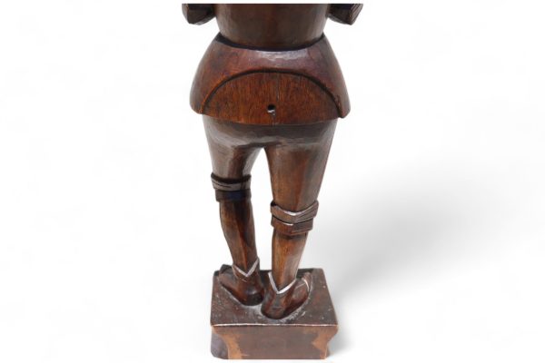 Antique Hand Carved Wooden Statue of a Knight - Image 11