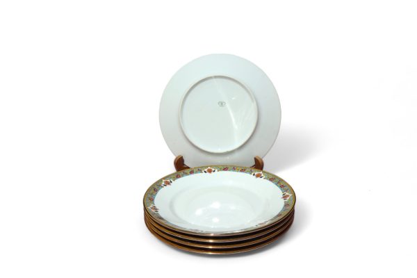 5 Vintage Limoges Luncheon Plates Designed by Emile Madesclaire - Image 3