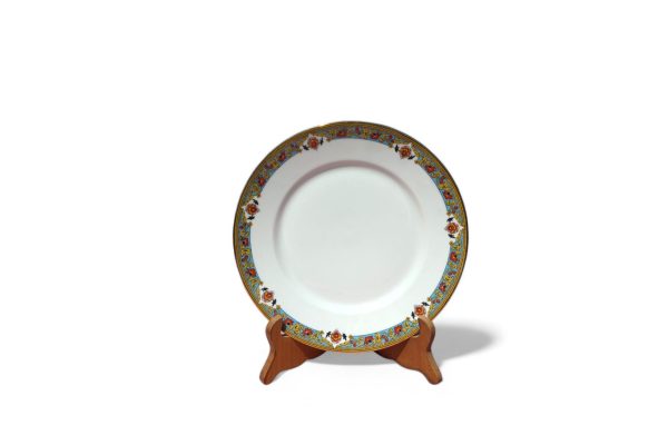 4 Vintage Limoges Dinner Plates Designed by Emile Madesclaire - Image 2