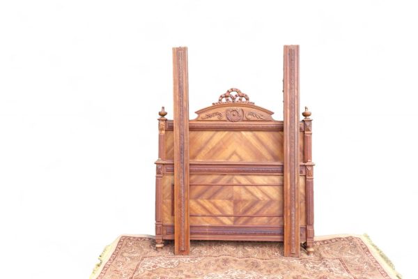 Antique French Oak Double Bed. - Image 2