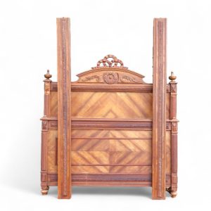Antique French Oak Double Bed.