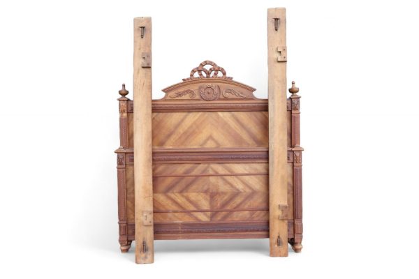 Antique French Oak Double Bed. - Image 3