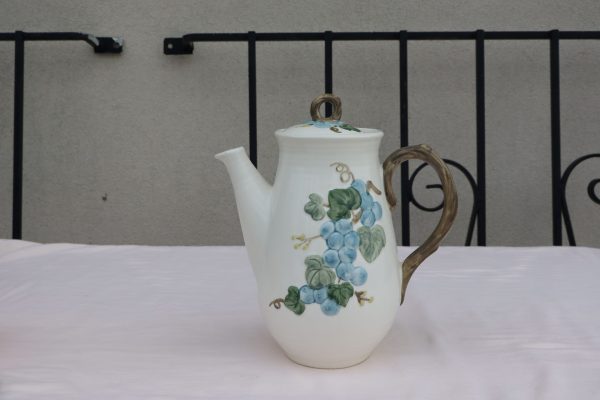 Sculpture Grape Coffee Pot by Metlox.