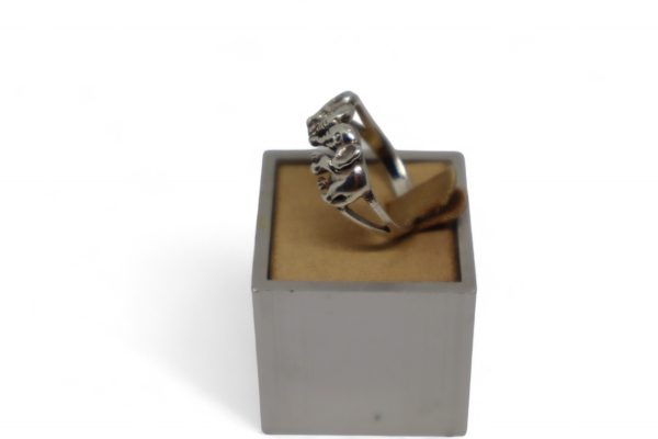 Sterling Silver Ring of Two Elephants - Image 6