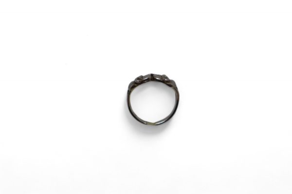 Sterling Silver Ring of Two Elephants - Image 3