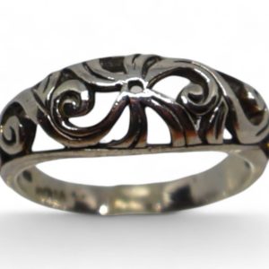 Sterling Silver Filigree Dome Ring