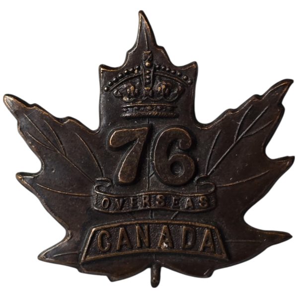 WW1 Canadian CEF 76th Battalion Cap Badge
