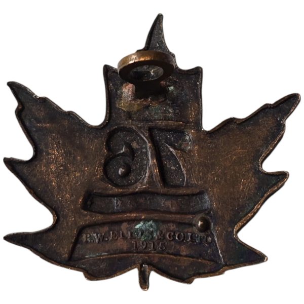 WW1 Canadian CEF 76th Battalion Cap Badge - Image 2
