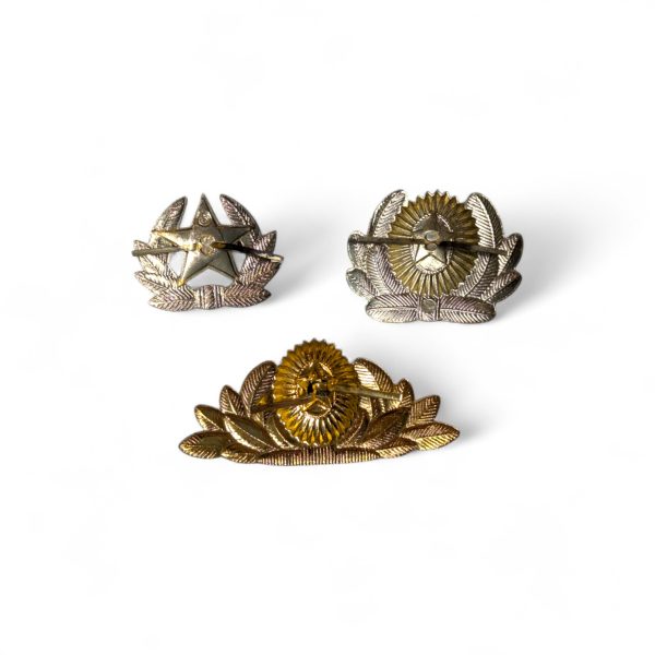 Russia, Soviet Union Gold Metal Cockade Hat Badge, Three in a Lot - Image 2