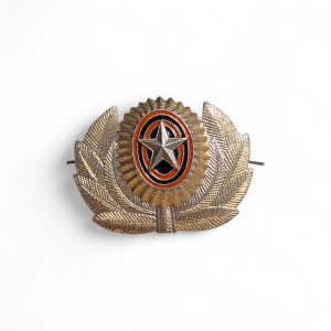 Russian Federation Military Star & Wreath Cockade Hat Badge