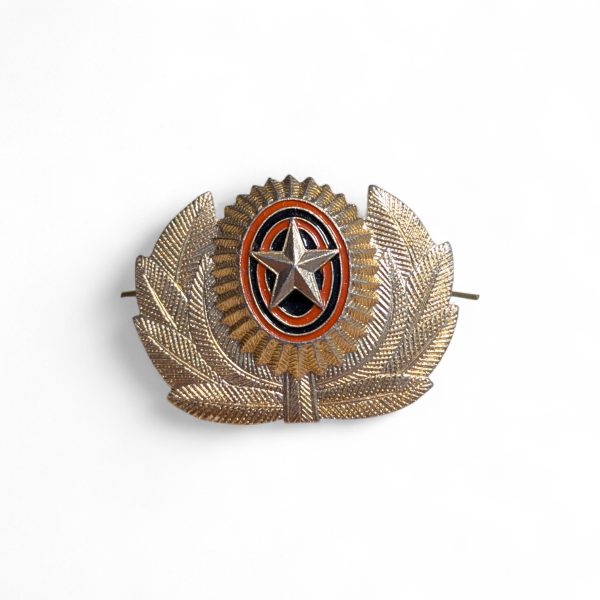 Russian Federation Military Star & Wreath Cockade Hat Badge