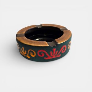 Mid-century modern multicoloured pottery cigar ashtray West Germany 455 16